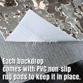 Aperturee - Grey Brown Shabby Wall Abstract Textured Floor Mat